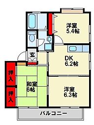 ディアス吉祥寺A 3DKの間取図画像