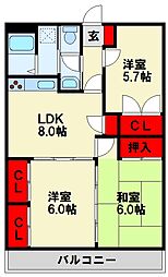 間取図画像 3LDK