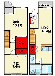 間取図画像 2LDK