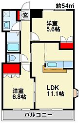 間取図画像 2LDK