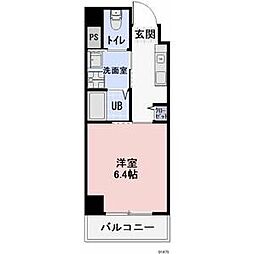 JR中央本線 鶴舞駅 徒歩10分の賃貸マンション 7階1Kの間取り