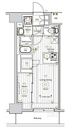 名古屋市営東山線 新栄町駅 徒歩6分の賃貸マンション 6階1LDKの間取り