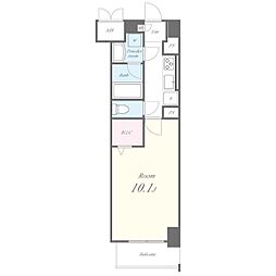 名古屋市営名城線 矢場町駅 徒歩5分の賃貸マンション 9階1Kの間取り