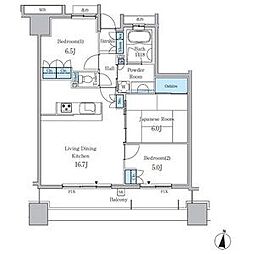JR東海道本線 尾頭橋駅 徒歩7分の賃貸マンション 7階3LDKの間取り