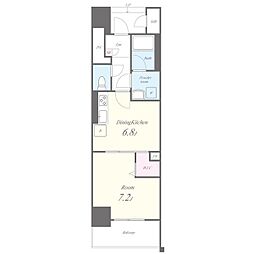 シュトルツ栄 1DKの間取図画像