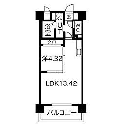 Primal千種luno 1LDKの間取図画像