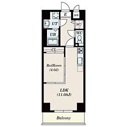 GRANDUKE古出来fiore 1LDKの間取図画像