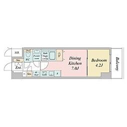 名古屋市千種区今池5丁目マンション 1DKの間取図画像