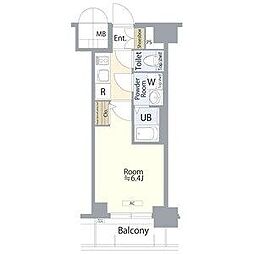 JR中央本線 鶴舞駅 徒歩6分の賃貸マンション 4階1Kの間取り