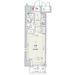 エステムプラザ名古屋・栄プレミアム 1Kの間取図画像