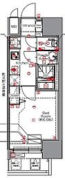 MAXIV名古屋上前津 1Kの間取図画像