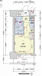 プレサンス大須プライマル 1Kの間取図画像