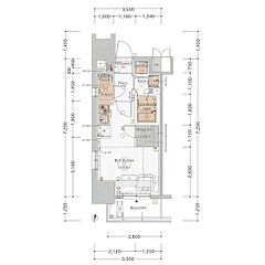物件の間取り