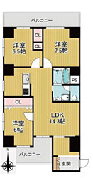 間取図画像 3LDK