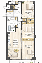 ライオンズマンション瑞穂公園 3LDKの間取図画像