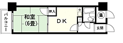ライオンズマンション熱川 1DKの間取図画像