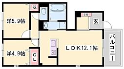 間取図画像 2LDK