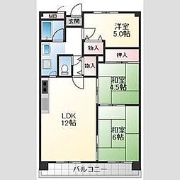 クリーンピアあがほ駅前町 3LDKの間取図画像