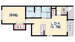 間取図画像 1LDK
