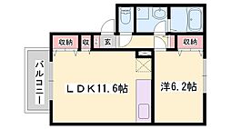 ハイツヤヒチ 1LDKの間取図画像