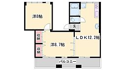 ONELIGHTマンション 2LDKの間取図画像