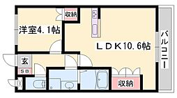 ハイムグランドール 1LDKの間取図画像