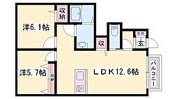ドルチェ・ヴィータ 3LDKの間取図画像