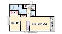 モアモリメゾン 1LDKの間取図画像