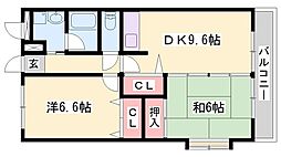 ノーブル・ヴィレッジ 2DKの間取図画像
