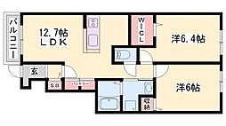 ベル・セーズ 2LDKの間取図画像