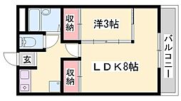 ラ・フェスタ加東 1LKの間取図画像