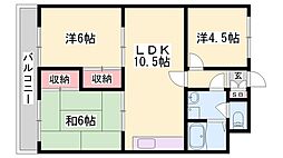 ロストフ'88 3LDKの間取図画像