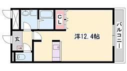 ウインド・ヒル 1Kの間取図画像