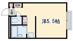 M'sFlats 1Kの間取図画像