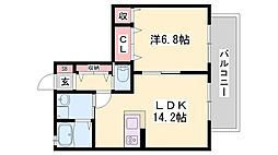 ガーデンハイツ 1LDKの間取図画像