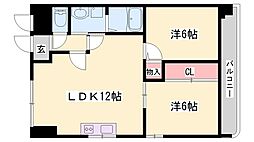 ロイヤルコーポ野田 3DKの間取図画像