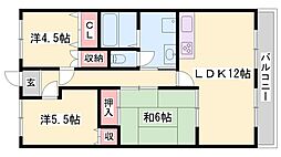プラティーク英賀保 3LDKの間取図画像