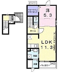 ルミナ手柄II 1LDKの間取図画像