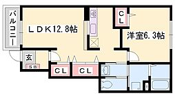 間取図画像 1LDK