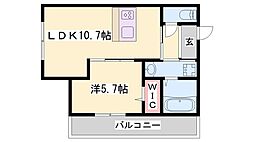 間取図画像 1LDK