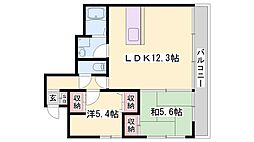 スタシオン 2LDKの間取図画像