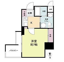 セレニテ梅田ルフレ 3階1Kの間取り