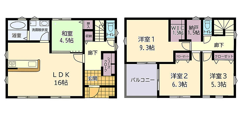間取り 土浦市おおつ野中古住宅