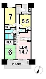 間取図画像 3LDK