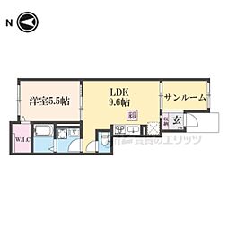 イレミア 1LDKの間取図画像