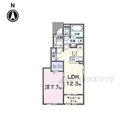 シルエーラ セットB 1LDKの間取図画像