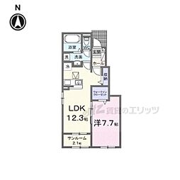 シルエーラ セットB 1LDKの間取図画像