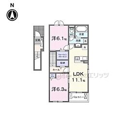 シルエーラ セットB 2LDKの間取図画像