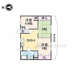 フルーエント4 3LDKの間取図画像