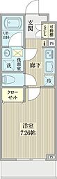 リシェス名古屋ウエスト 1Kの間取図画像